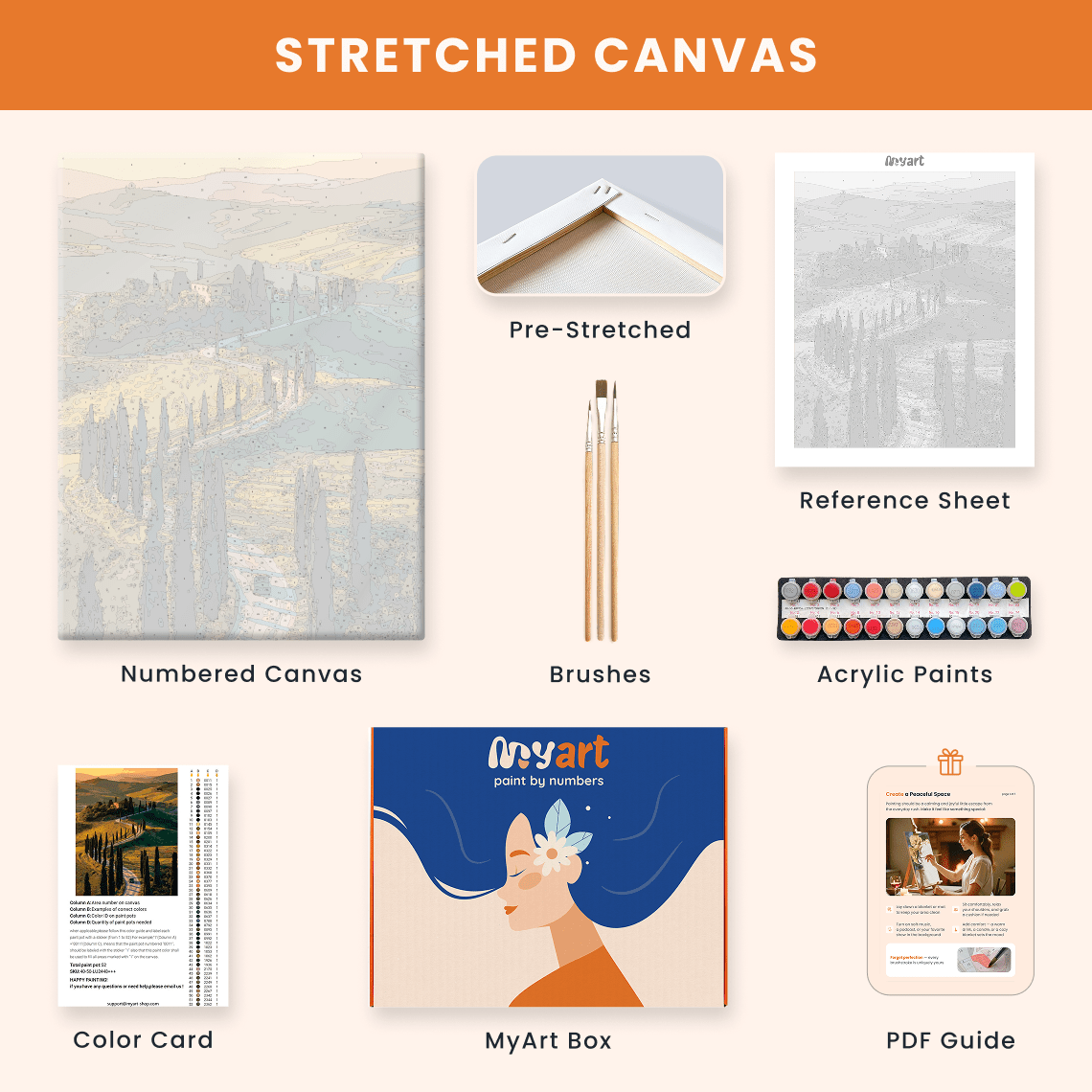 Paint by numbers - Cypress Road - MyArt