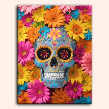Paint by numbers - Daisy Skull - MyArt