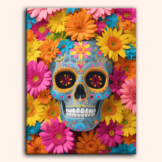 Paint by numbers - Daisy Skull - MyArt