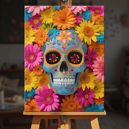Paint by numbers - Daisy Skull - MyArt