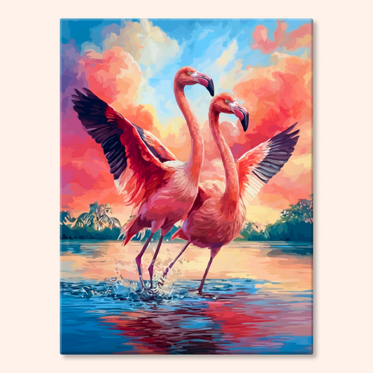 Dancing Flamingos