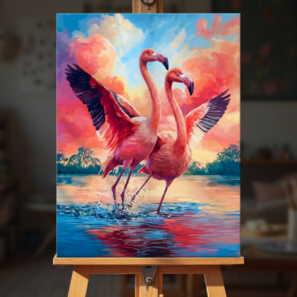 Dancing Flamingos