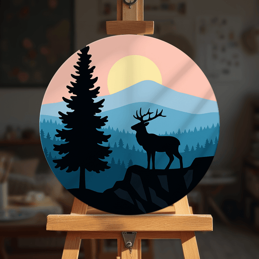 Paint by numbers - Deer Dusk - MyArt