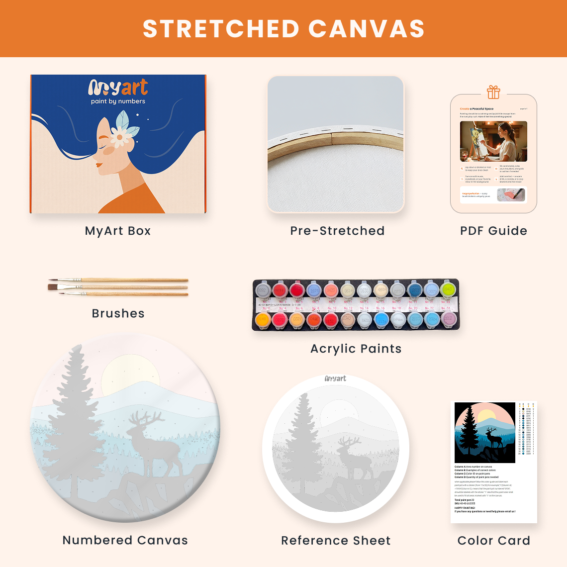 Paint by numbers - Deer Dusk - MyArt