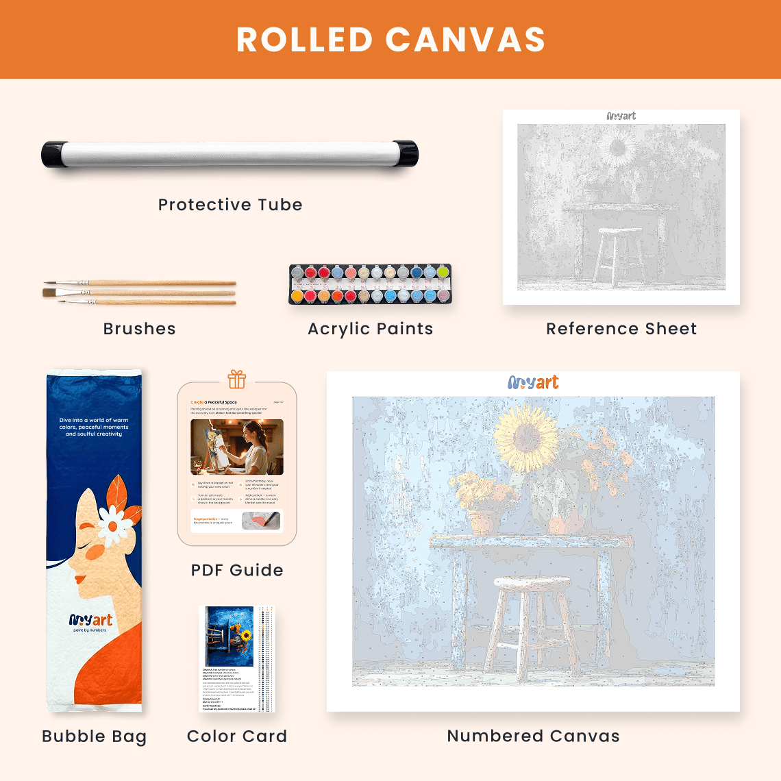 Paint by numbers - Delicate Whispers - MyArt