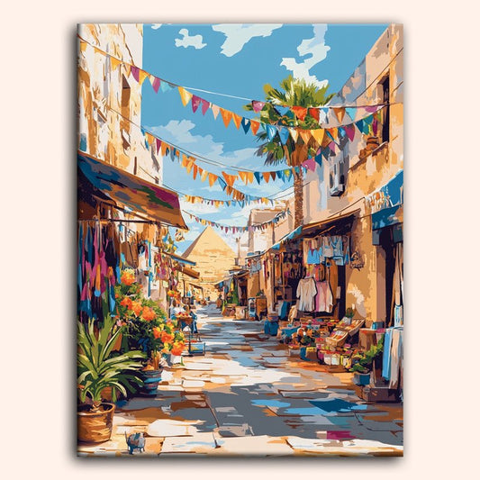 Paint by numbers - Desert Market - MyArt