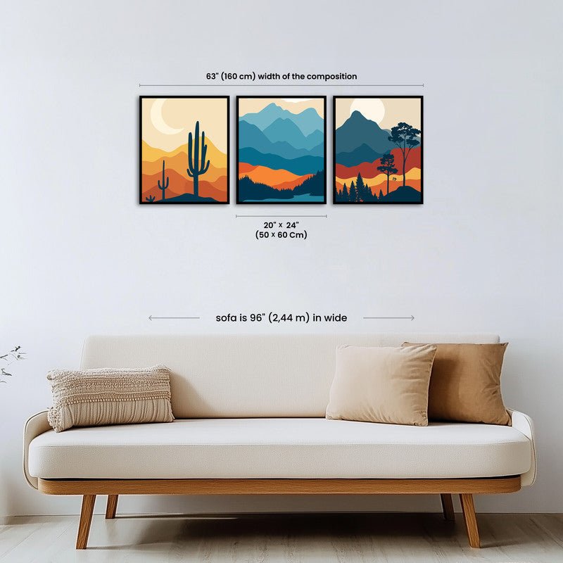 Paint by numbers - Desert Peaks - MyArt