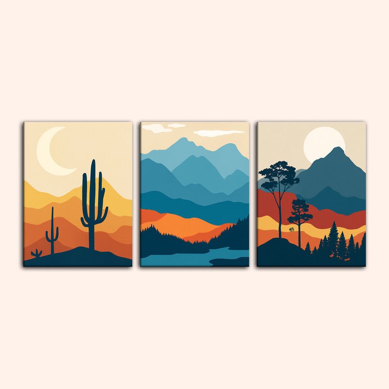 Paint by numbers - Desert Peaks - MyArt