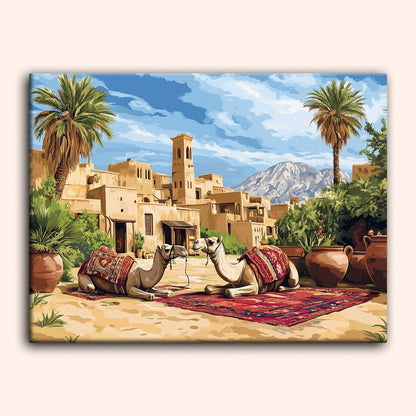 Paint by numbers - Desert Village - MyArt