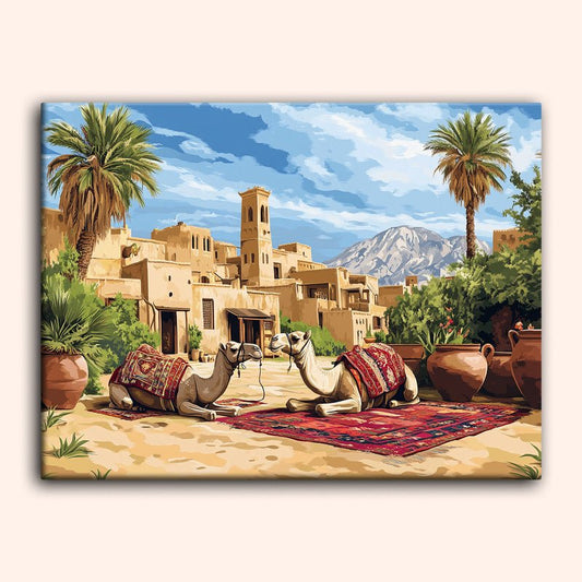 Paint by numbers - Desert Village - MyArt