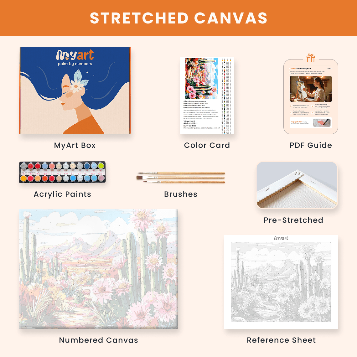 Paint by numbers - Desert Bloom - MyArt