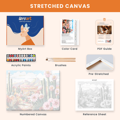 Paint by numbers - Desert Bloom - MyArt