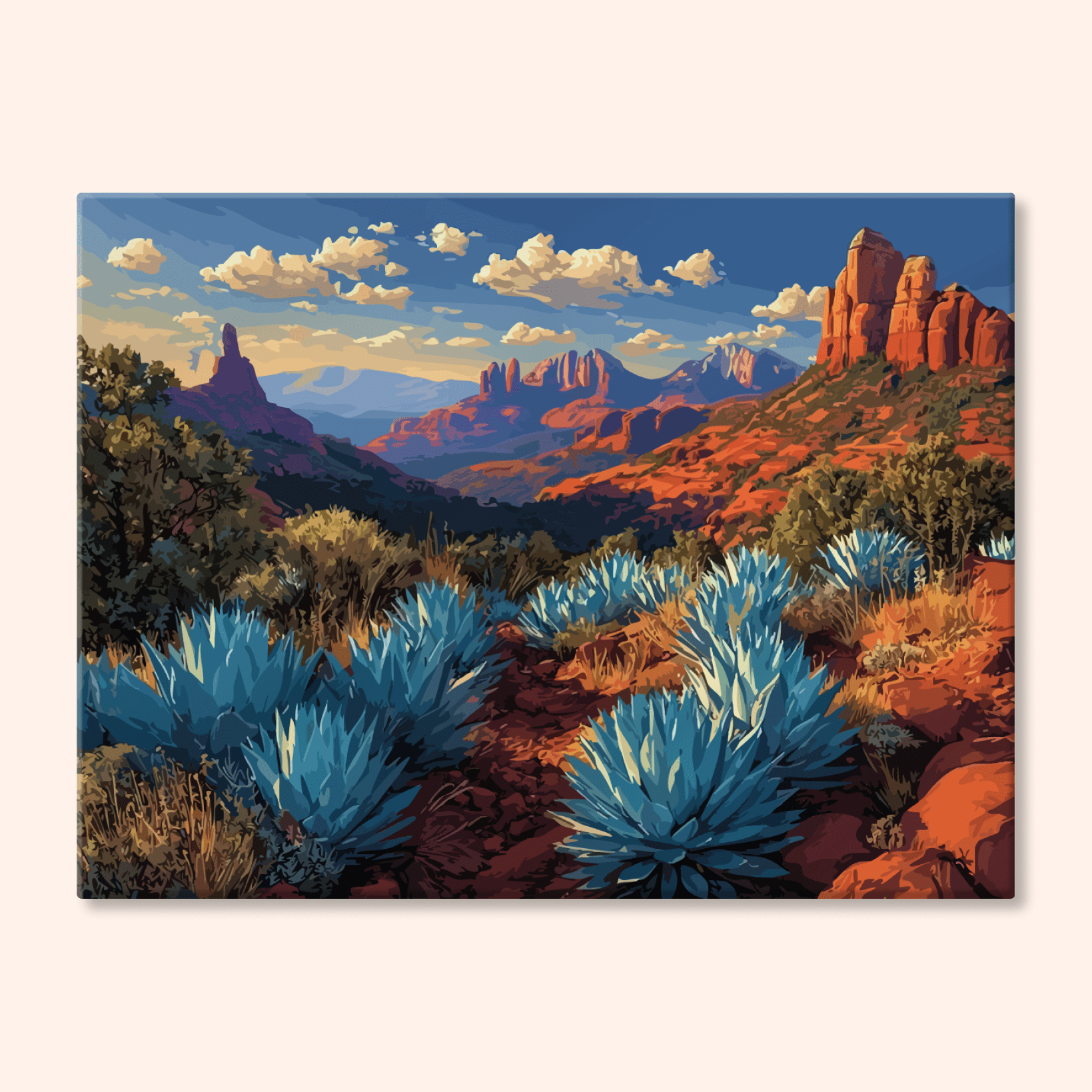 Paint by numbers - Desert Blues - MyArt