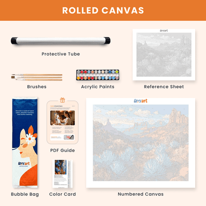 Paint by numbers - Desert Blues - MyArt