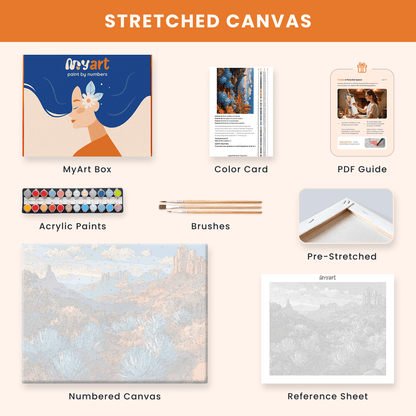 Paint by numbers - Desert Blues - MyArt