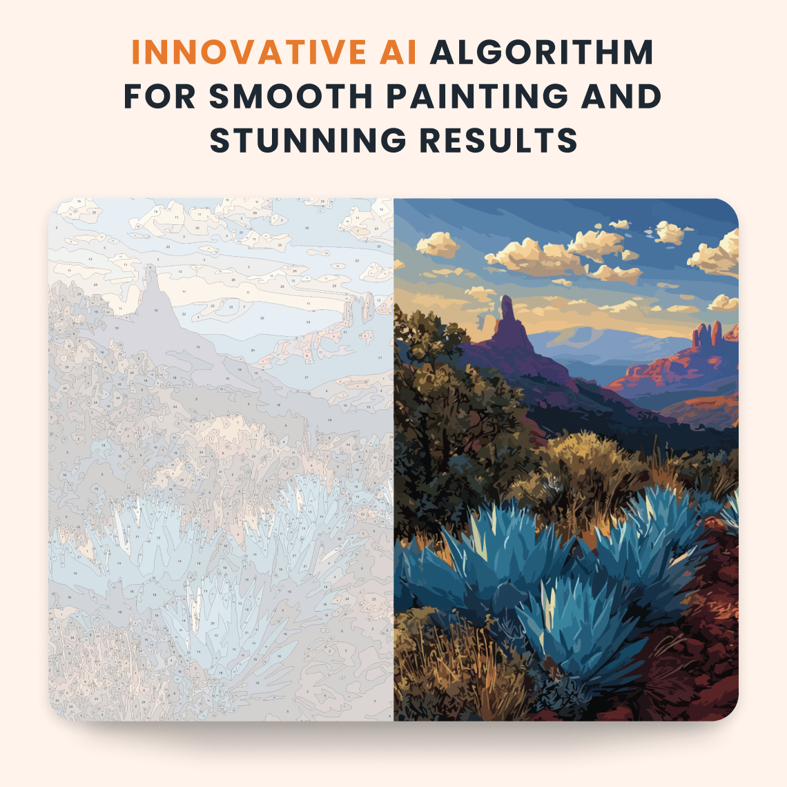 Paint by numbers - Desert Blues - MyArt