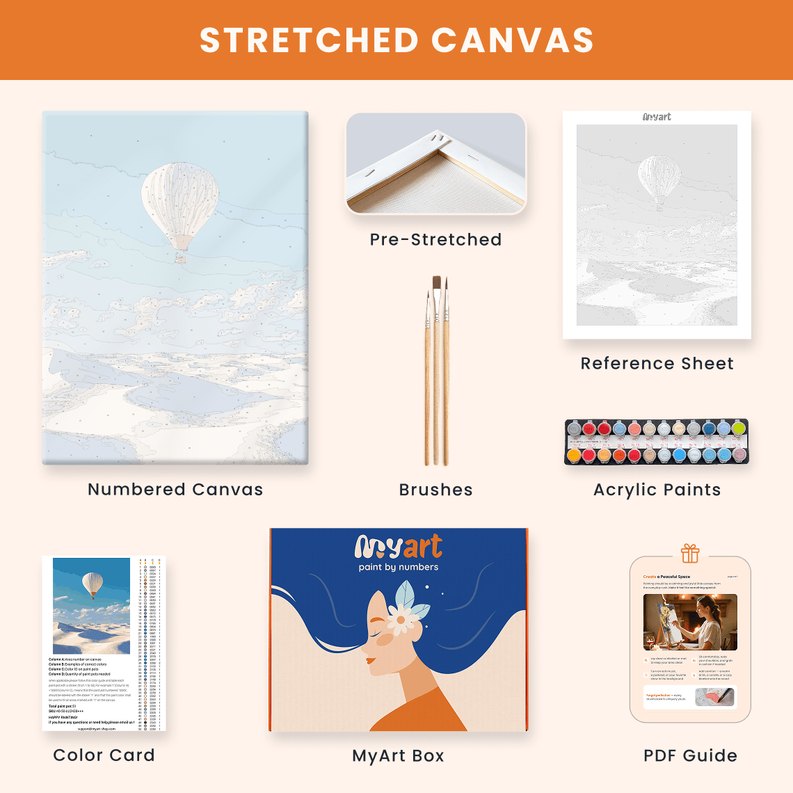 Paint by numbers - Desert Float - MyArt