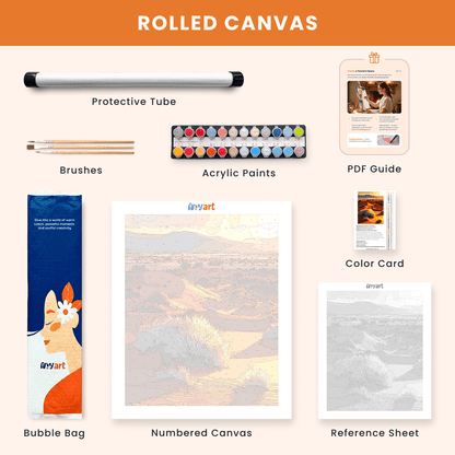 Paint by numbers - Desert Glow - MyArt