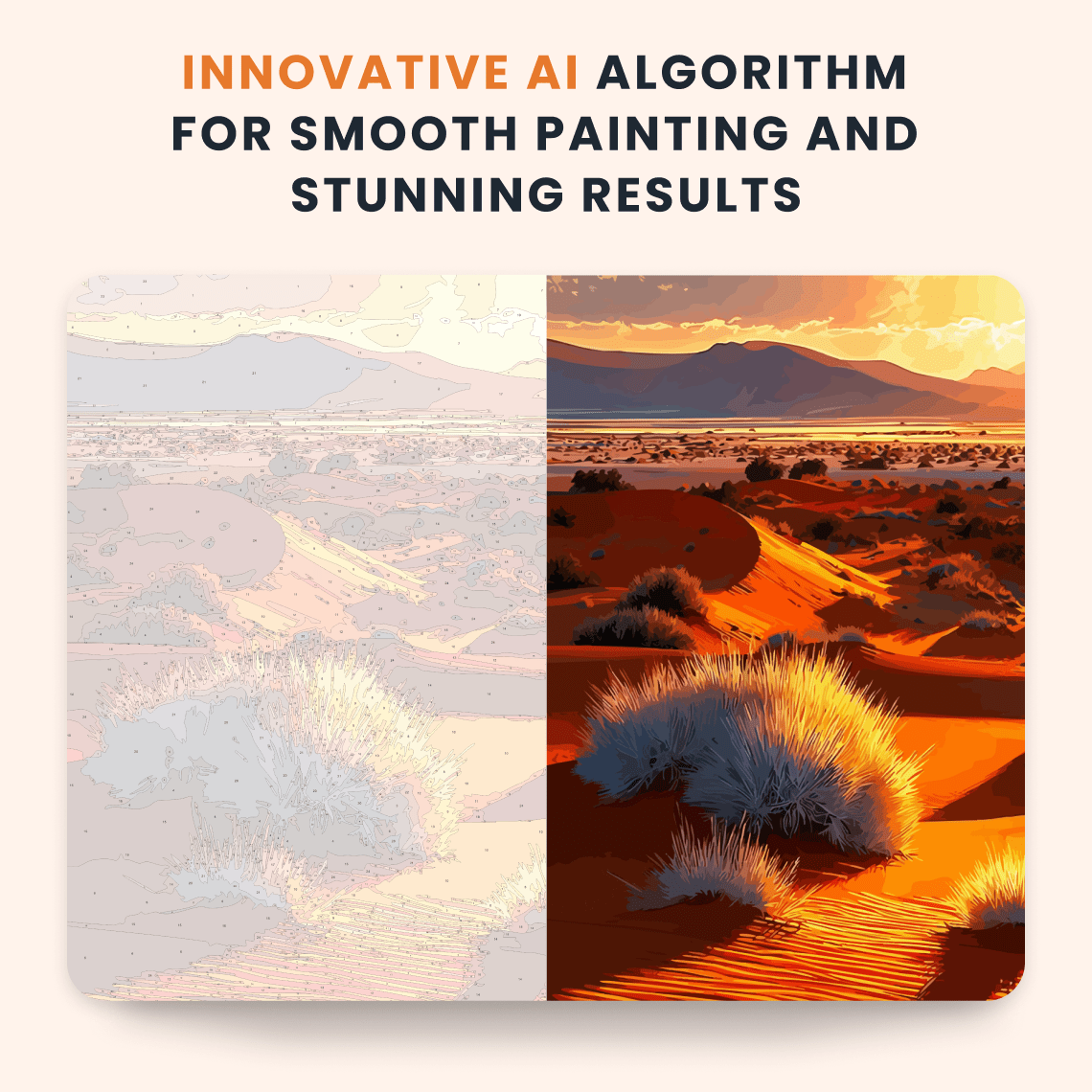 Paint by numbers - Desert Glow - MyArt