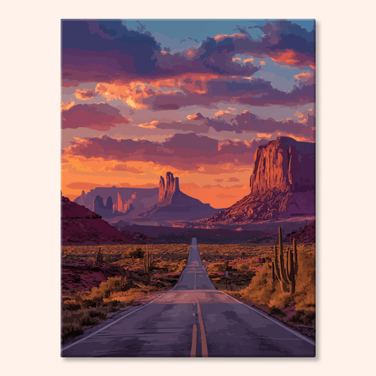 Paint by numbers - Desert Highway - MyArt