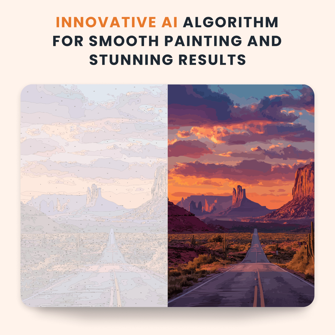 Paint by numbers - Desert Highway - MyArt