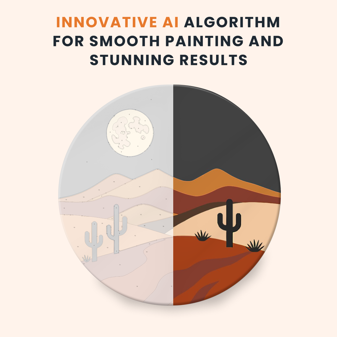 Paint by numbers - Desert Moon - MyArt