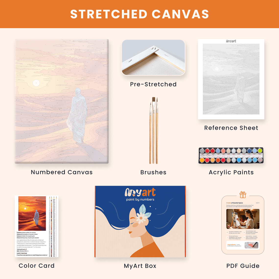 Paint by numbers - Desert Pilgrim - MyArt