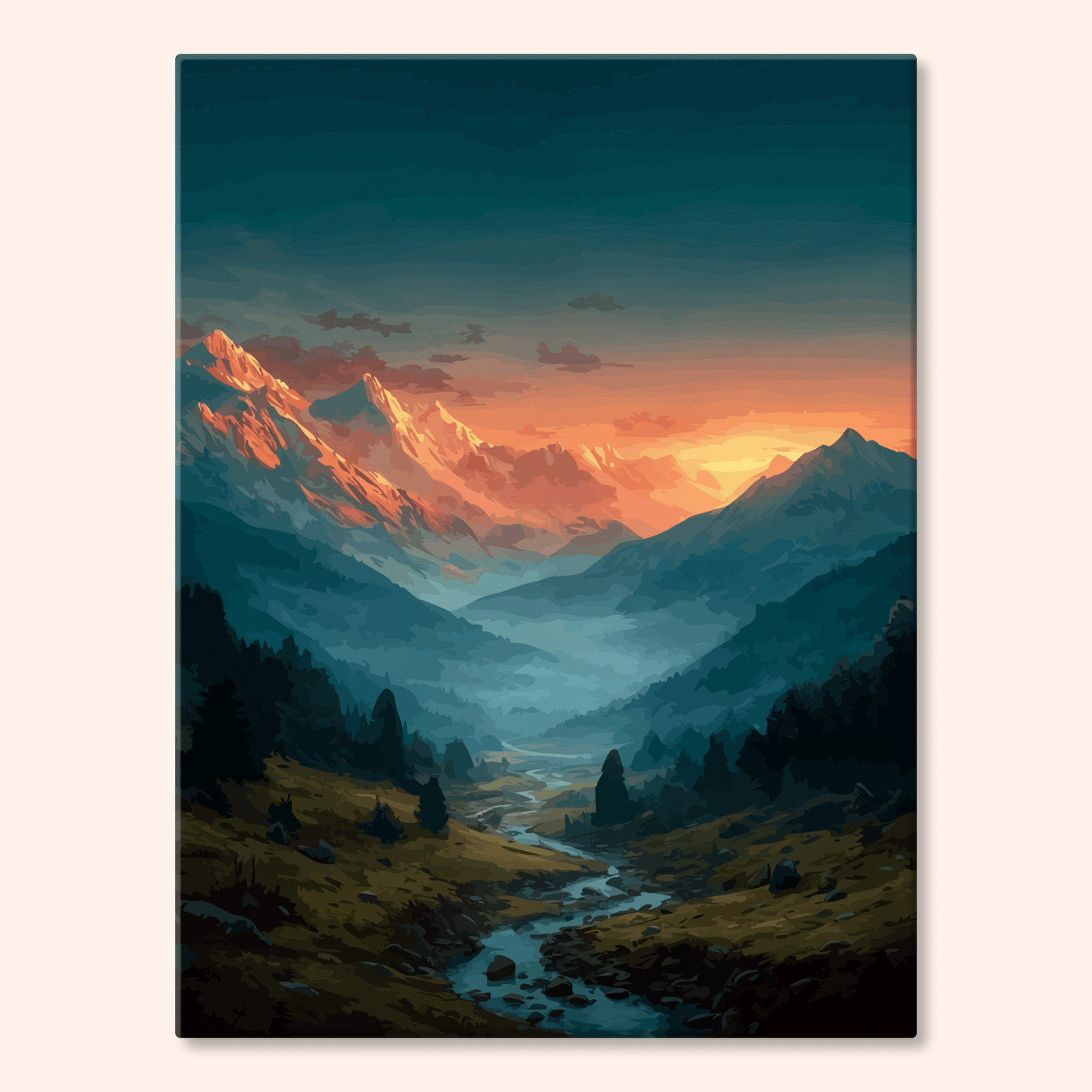 Paint by numbers - Dusky Valley - MyArt