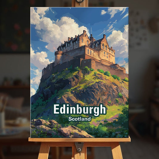 Paint by numbers - Edinburgh Castle - MyArt