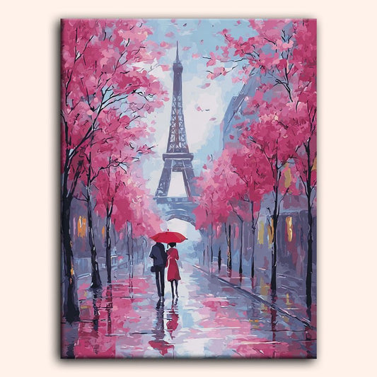Paint by numbers - Eiffel Rain - MyArt