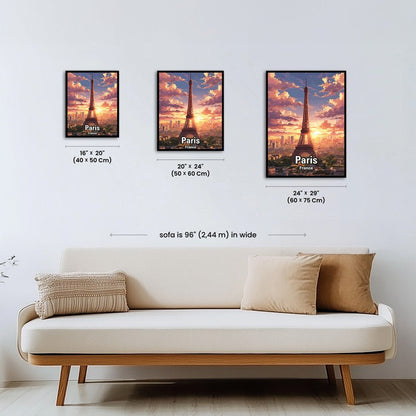 Paint by numbers - Eiffel Sunset - MyArt