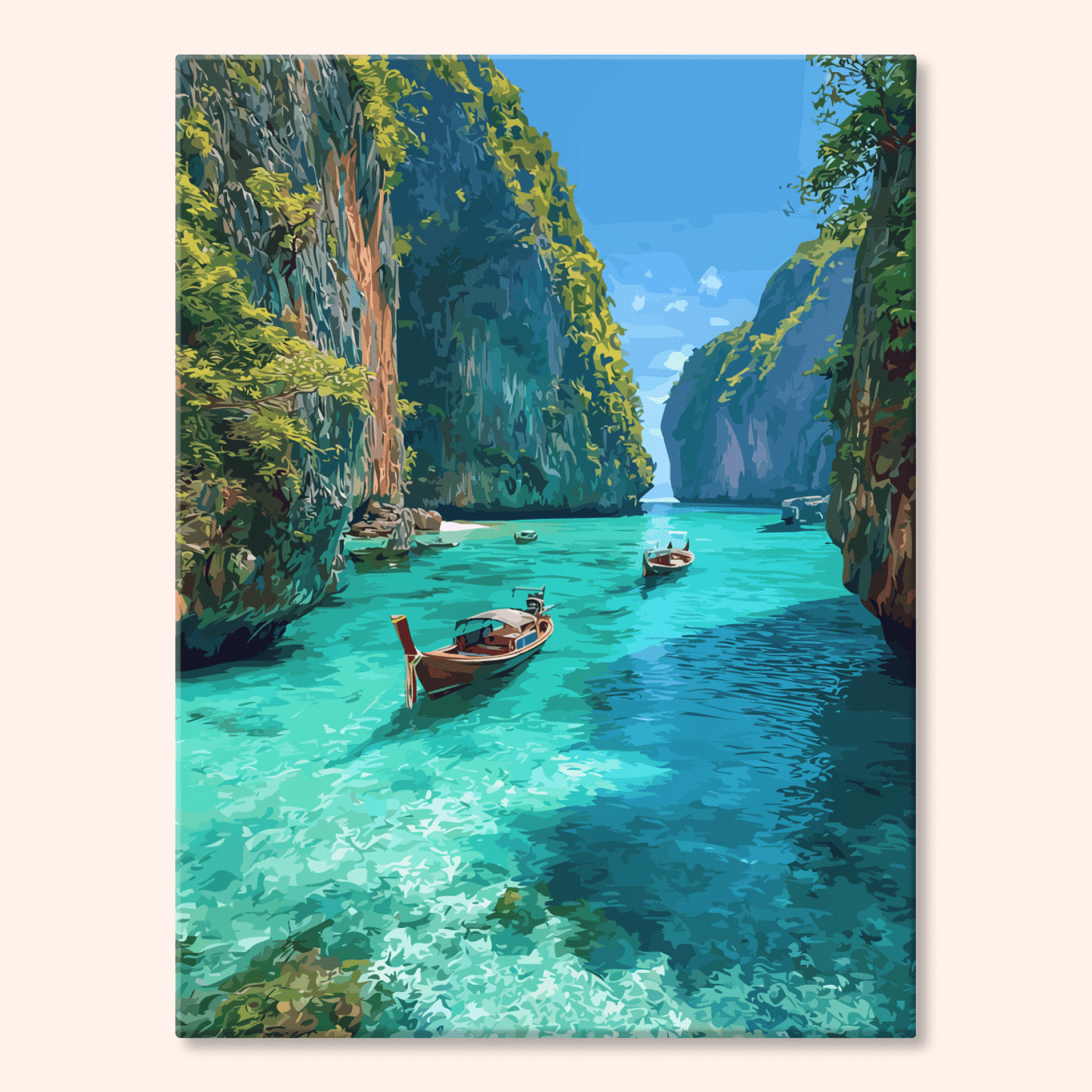 Paint by numbers - Emerald Lagoon - MyArt