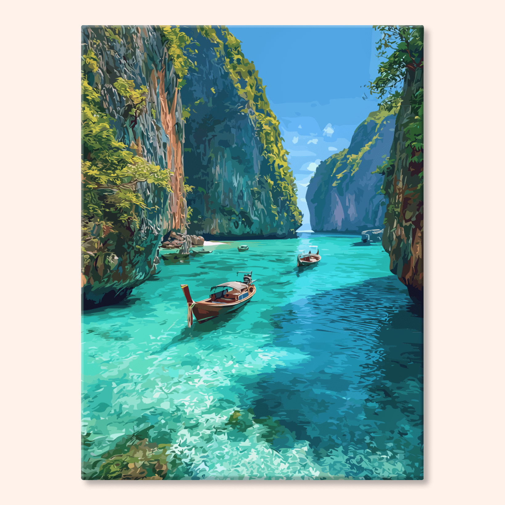 Paint by numbers - Emerald Lagoon - MyArt