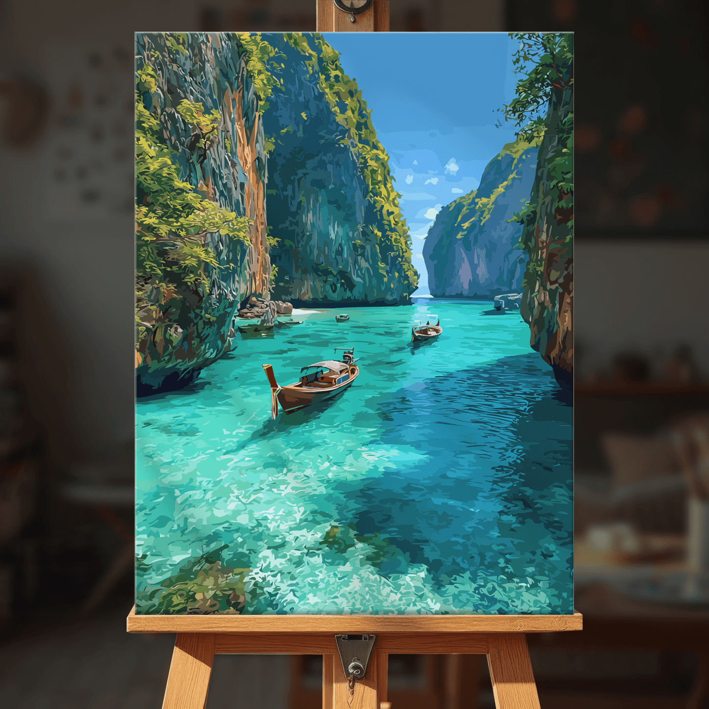 Paint by numbers - Emerald Lagoon - MyArt