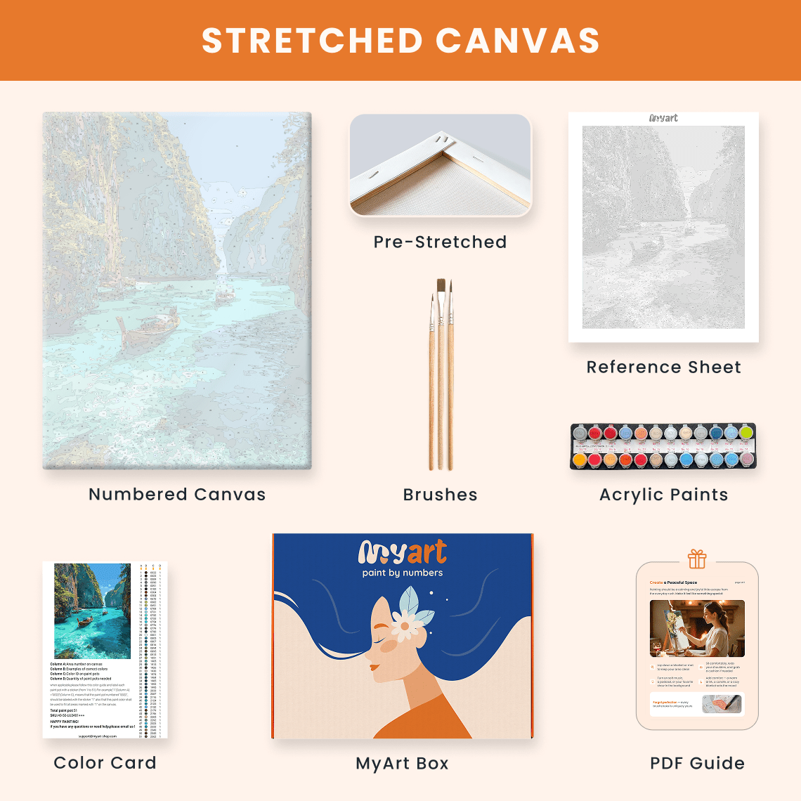 Paint by numbers - Emerald Lagoon - MyArt