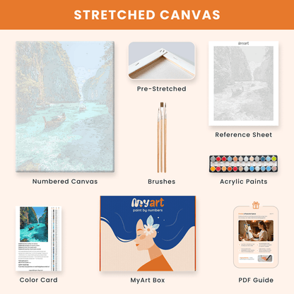 Paint by numbers - Emerald Lagoon - MyArt