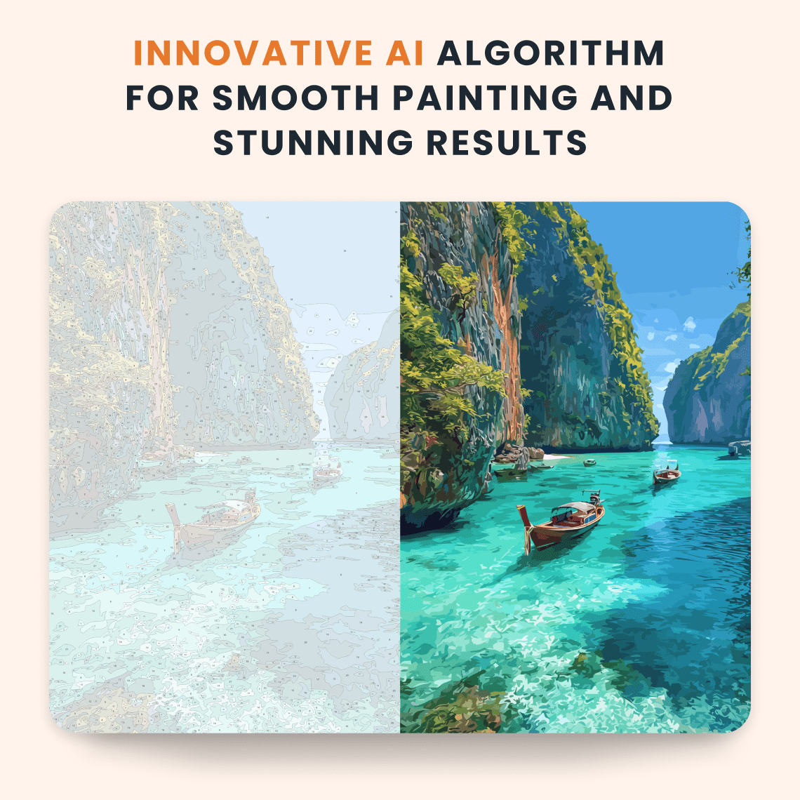 Paint by numbers - Emerald Lagoon - MyArt