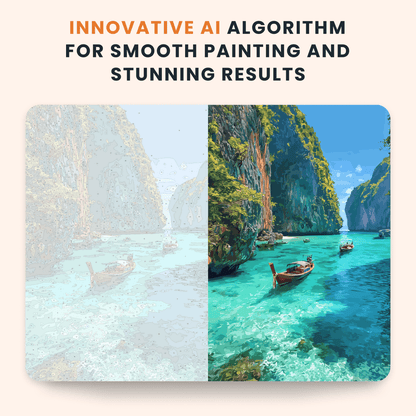 Paint by numbers - Emerald Lagoon - MyArt