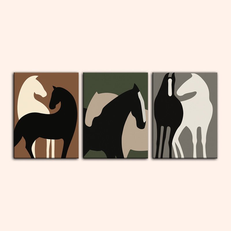 Paint by numbers - Equine Shapes - MyArt