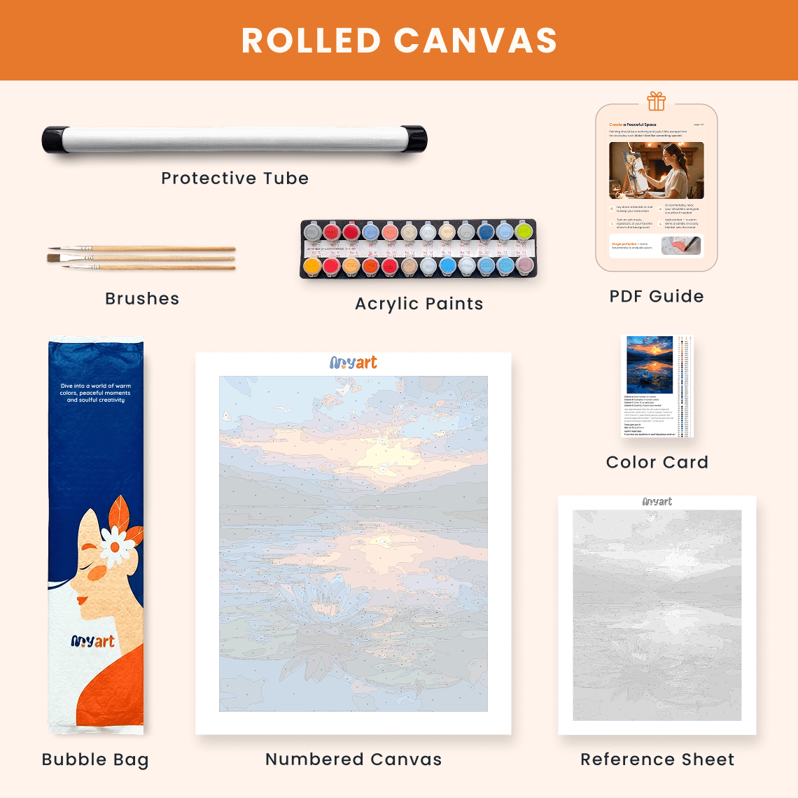 Paint by numbers - Evening Lotus - MyArt