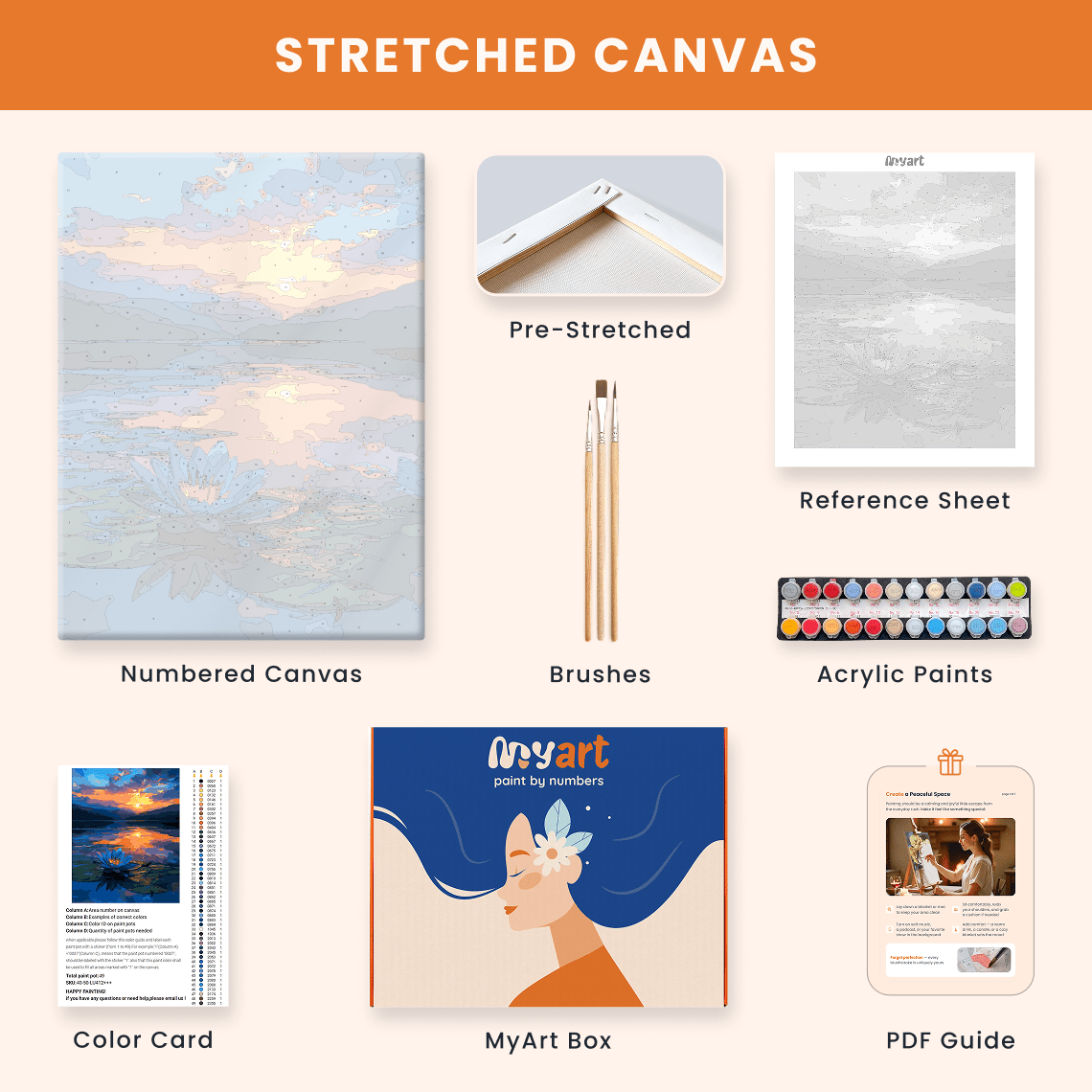 Paint by numbers - Evening Lotus - MyArt