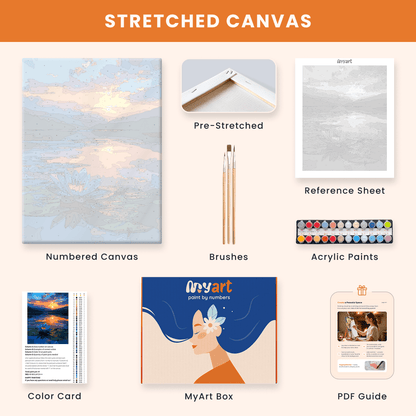 Paint by numbers - Evening Lotus - MyArt