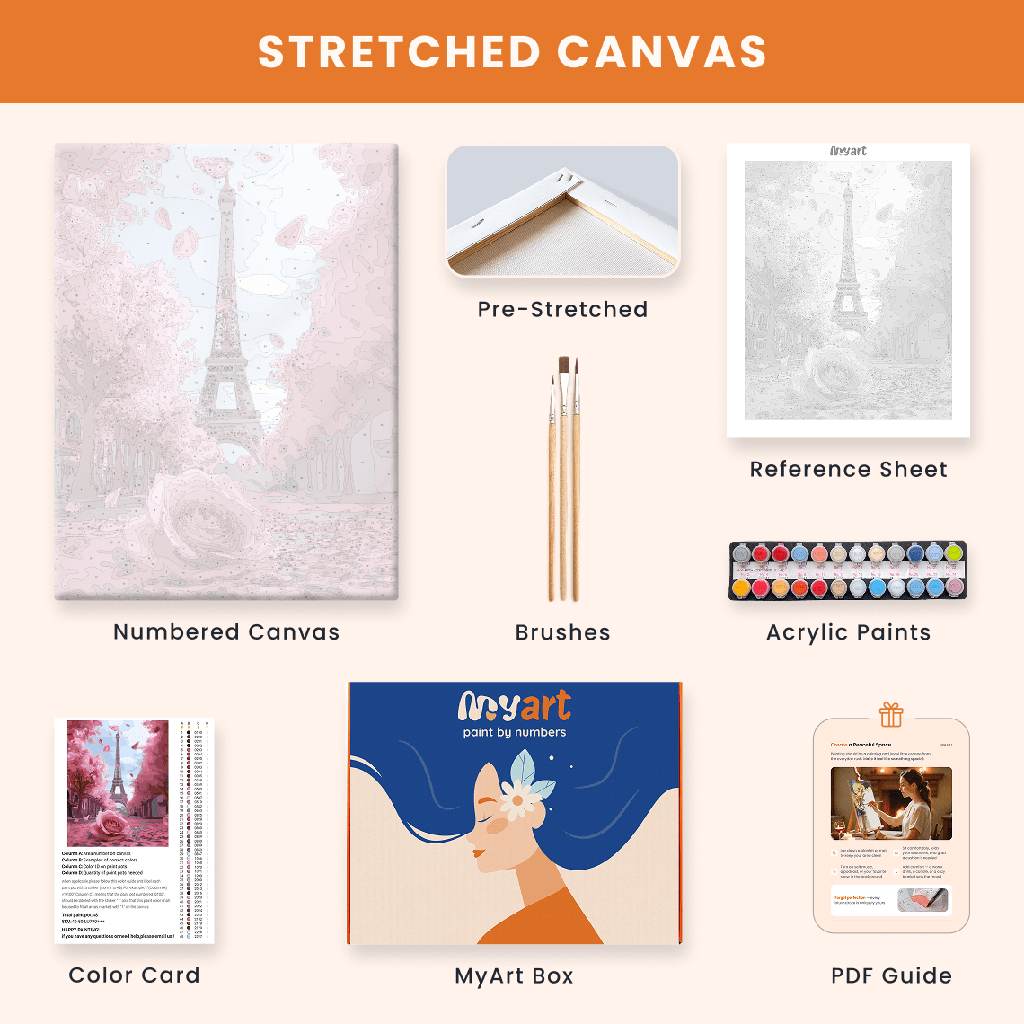 Paint by numbers - Falling Petals - MyArt