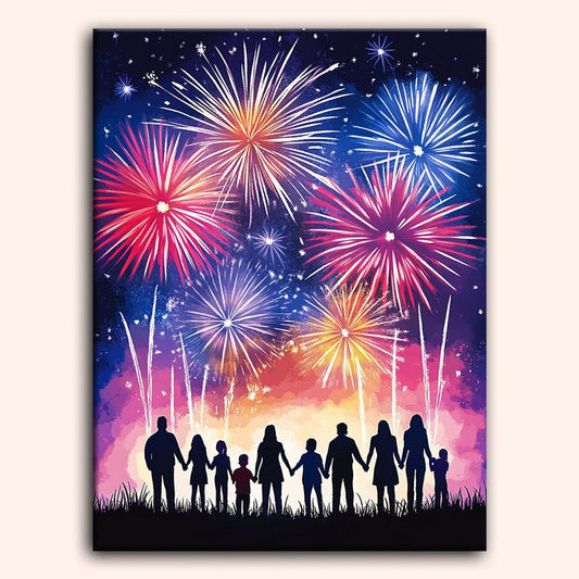 Paint by numbers - Family Fireworks - MyArt