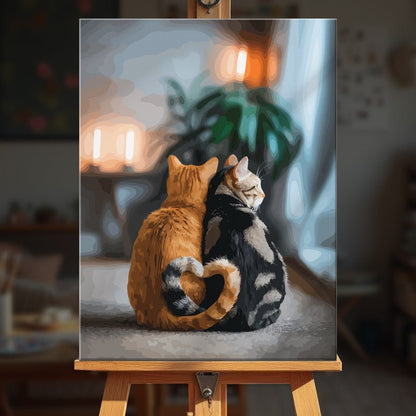 Paint by numbers - Feline Heart - MyArt