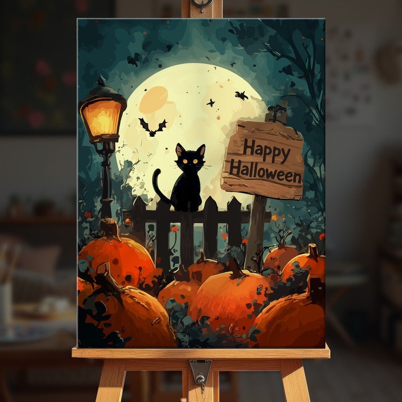 Paint by numbers - Fence Cat - MyArt