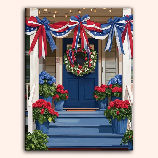 Paint by numbers - Festive Porch - MyArt