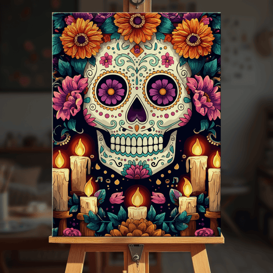Paint by numbers - Festive Skull - MyArt