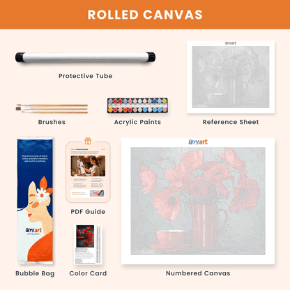 Paint by numbers - Fiery Glow - MyArt