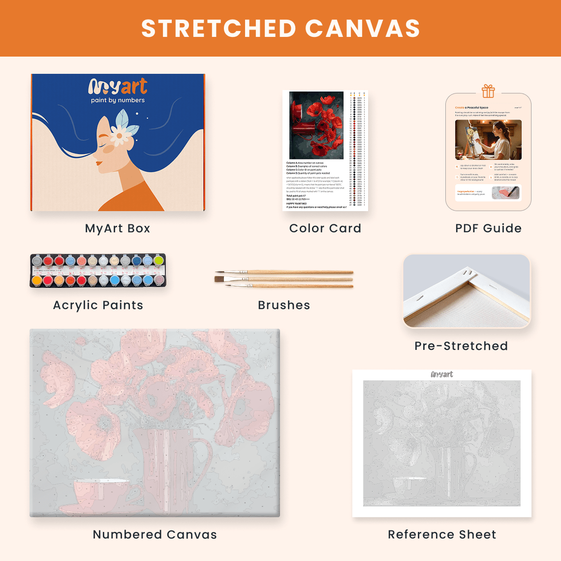 Paint by numbers - Fiery Glow - MyArt